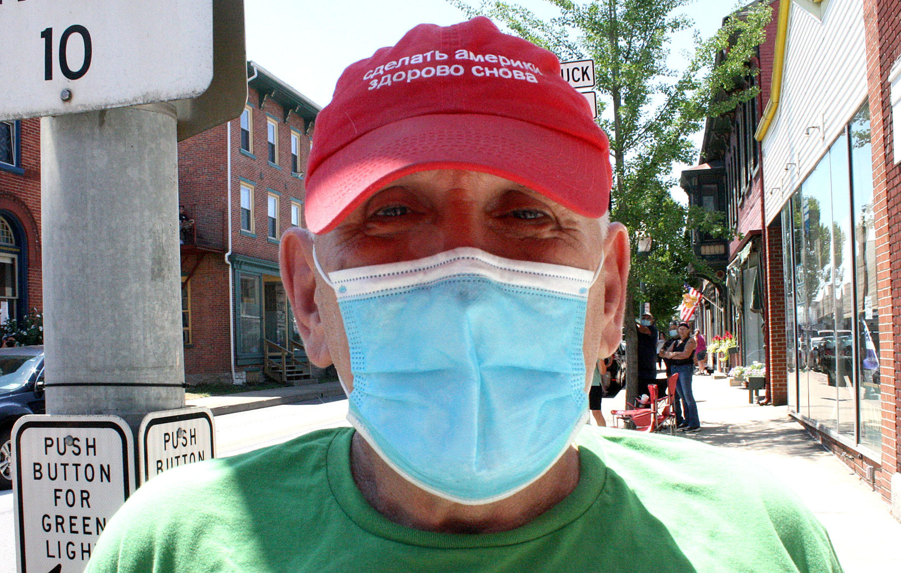 Rare campaign hat spotted at Mifflinburg rally